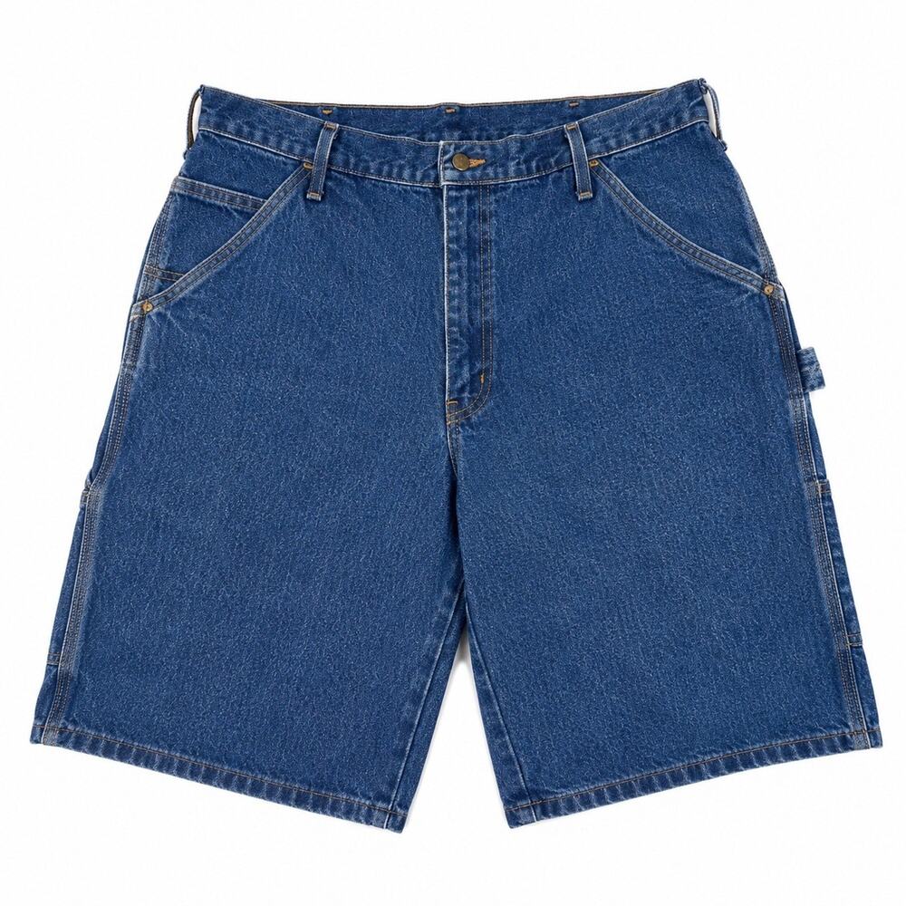USA Made Carpenter Jean Shorts Mens 38 All American Clothing Denim Blue Workwear